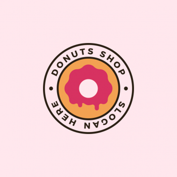 Donuts Sweet Shop Logo Template - Pixfiniti.gr