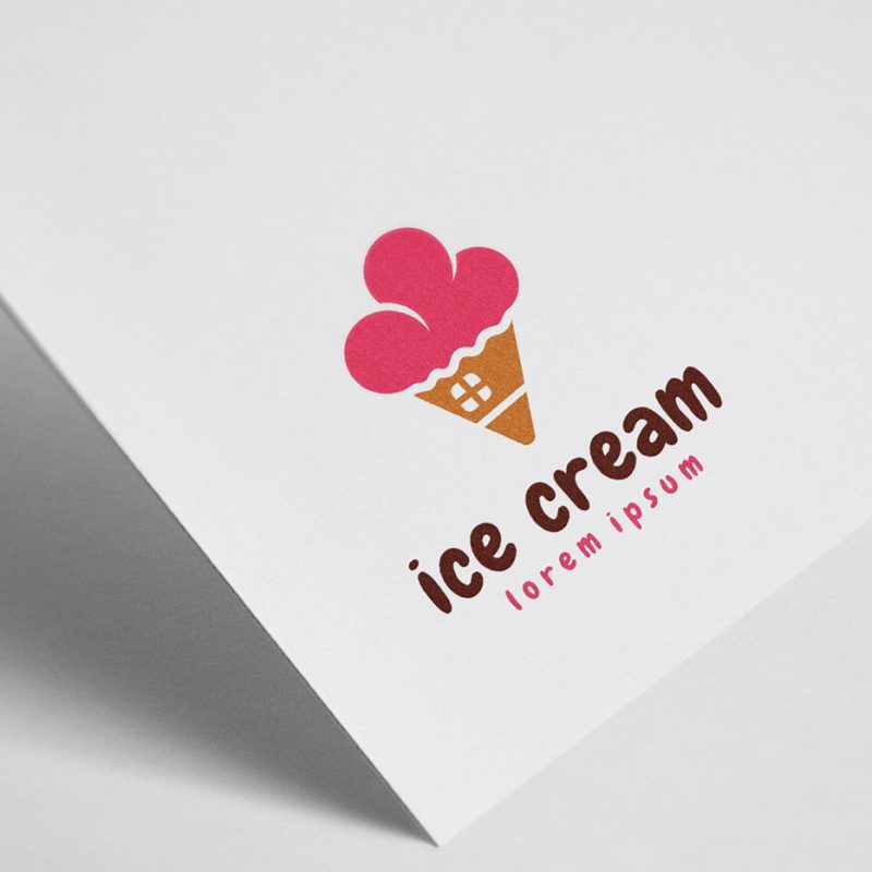 Ice Cream House Logo Template - Pixfiniti.gr