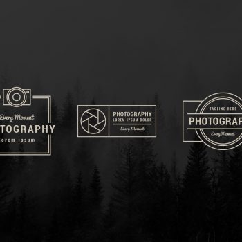 Minimalist Photography & Camera Logo Templates - Pixfiniti